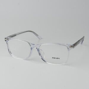 Prada Women Eyeglasses Crystal Square Unisex PR14WVF 2AZ1O1 BRAND NEW